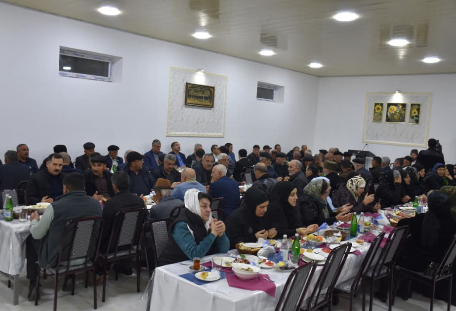 İmişlidə şəhid ailələri üçün iftar süfrəsi açılıb