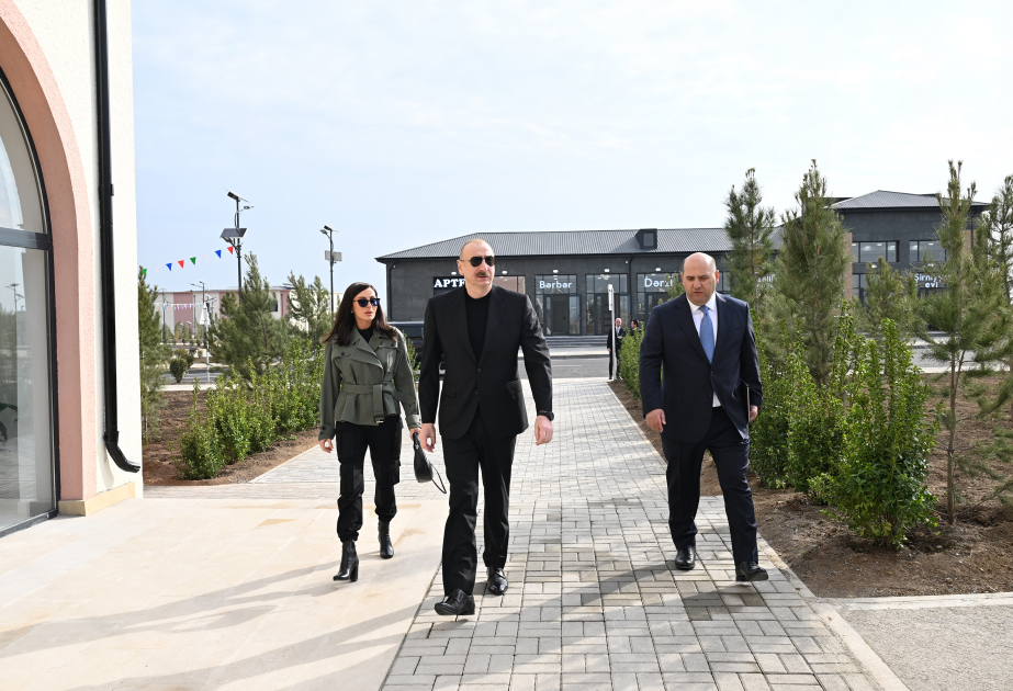 President Ilham Aliyev and First Lady Mehriban Aliyeva attended opening of the first phase of Sarijali village in Aghdam VIDEO