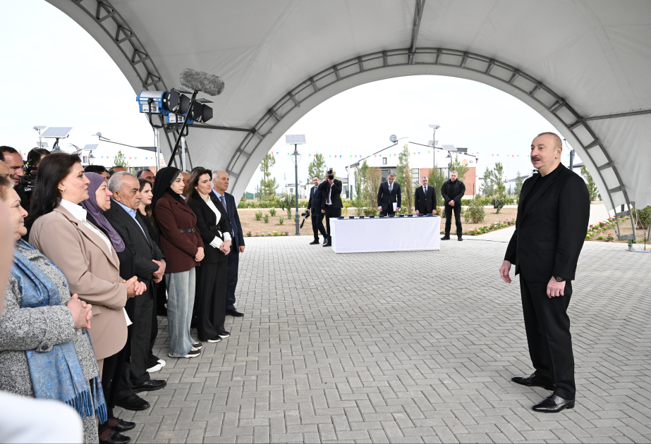 President Ilham Aliyev: This year, people are expected to return to the villages of Kangarli and Khidirli