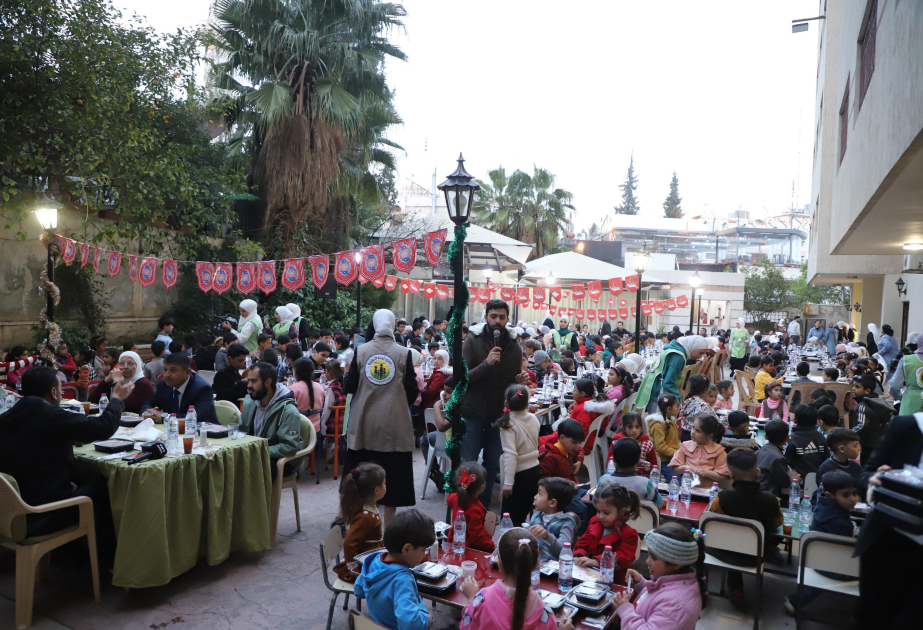 Azərbaycanın Suriyadakı səfirliyinin təşəbbüsü ilə Dəməşqdə kimsəsiz uşaqlar üçün iftar süfrələri təşkil olunub