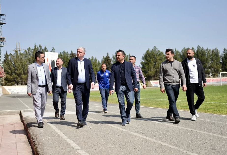 AFFA tərəfindən Yevlaxda futbol obyektlərinə baxış keçirilib
