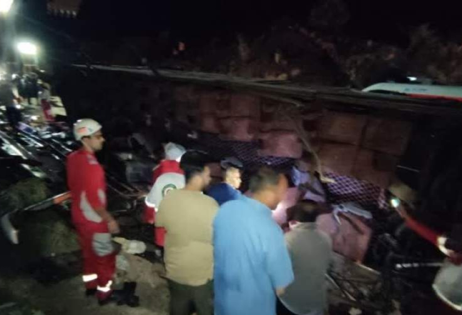 14 people were killed in a bus accident in Iran