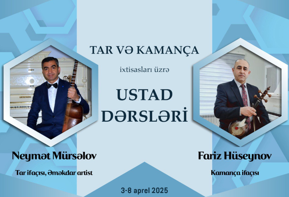 Sabirabadda tar və kamança ixtisasları üzrə ustad dərsləri təşkil ediləcək