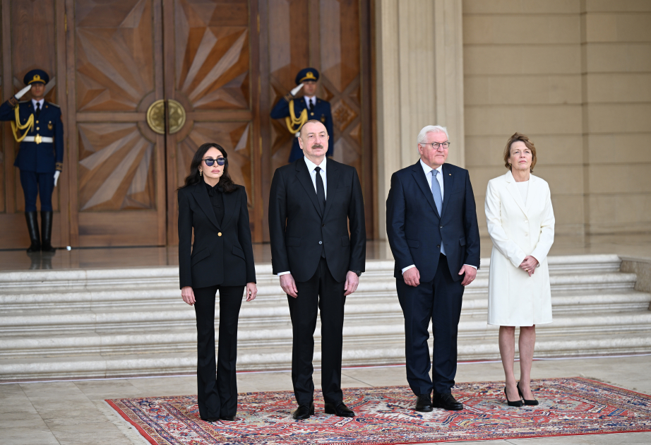 Official welcome ceremony was held for President of Germany Frank-Walter Steinmeier VIDEO