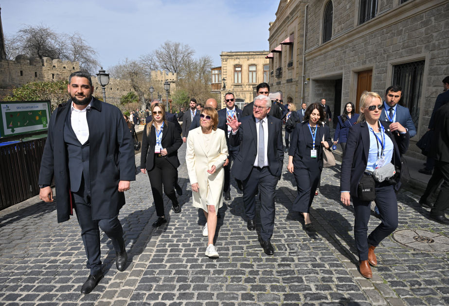 El Presidente alemán Frank-Walter Steinmeier visita Icherisheher