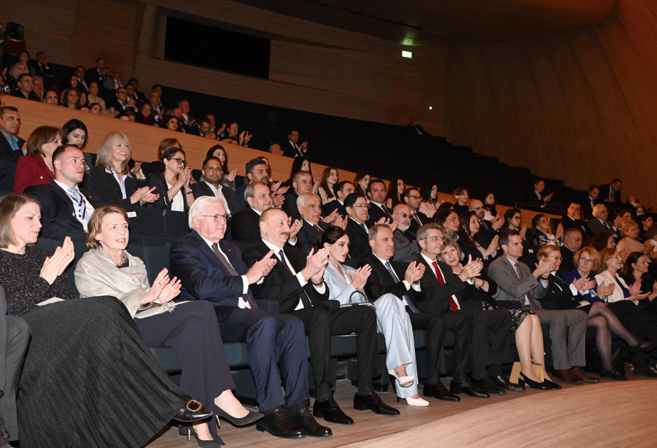 Presidents of Azerbaijan and Germany attended concert at Heydar Aliyev Center VIDEO