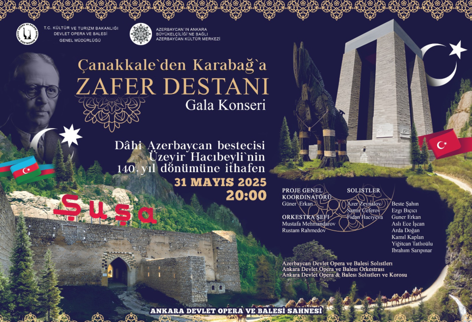 Ankarada “Zəfər dastanı: Çanaqqaladan Qarabağa” adlı qala-konsert təşkil olunacaq