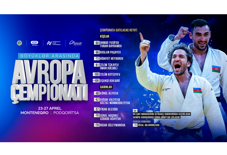 Azerbaijani judo team unveiled for European Judo Championships Seniors Podgorica 2025