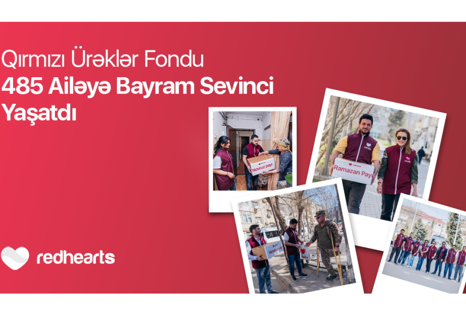 ®  “Qırmızı Ürəklər Fondu” 485 ailəyə bayram sevinci yaşadıb