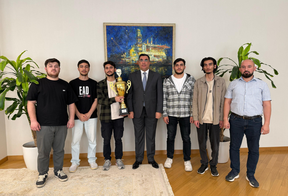 BANM rektoru çempion komanda ilə görüşüb
