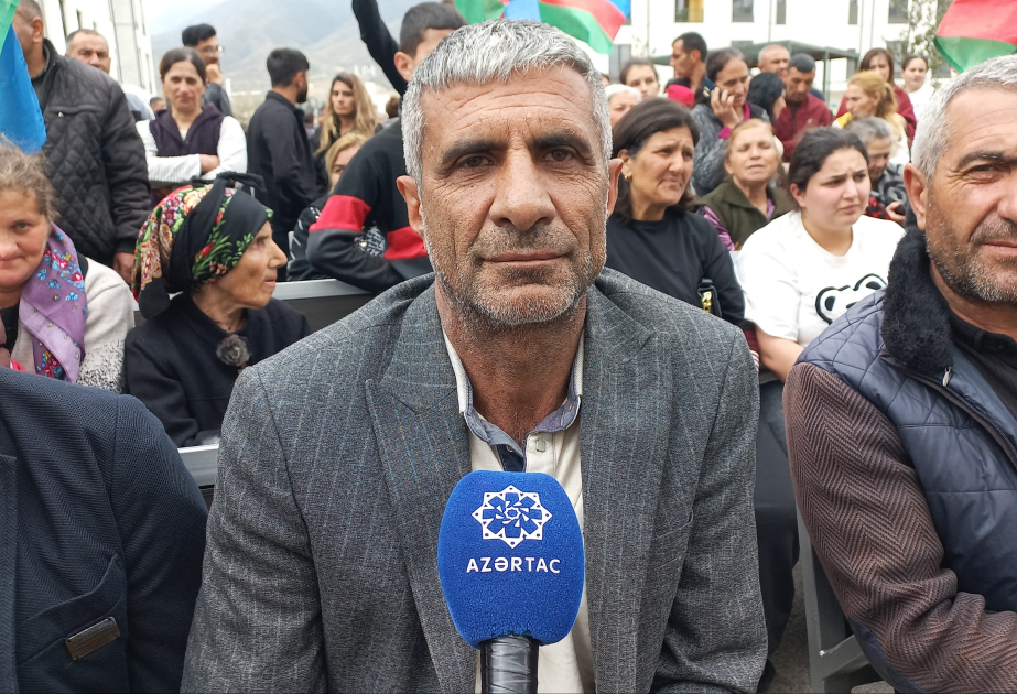 Ağdərə sakini: Bundan sonra doğma torpaqlarımızda xoş günlərimiz başlayacaq