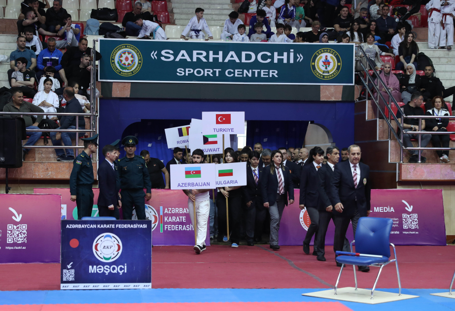 Bakıda karate üzrə Qran-Pri turnirinin açılış mərasimi olub VİDEO