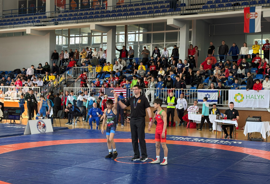 Azərbaycanın daha bir sərbəst güləşçisi Serbiyada medal qazanıb