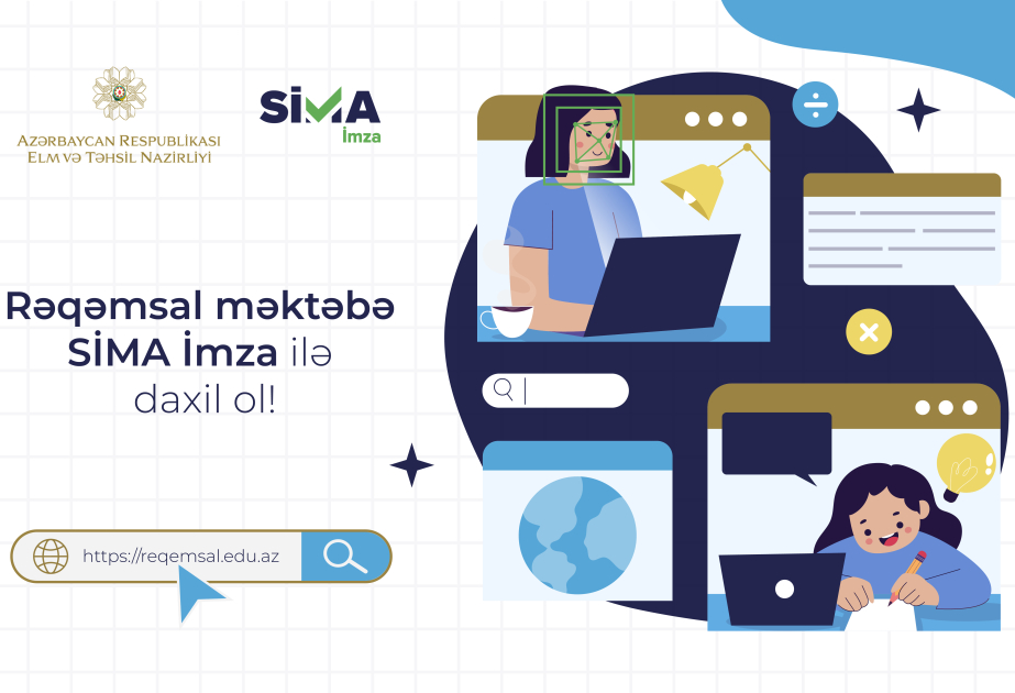 “Rəqəmsal məktəb” platformasına “SİMA İmza” ilə giriş təmin edilib