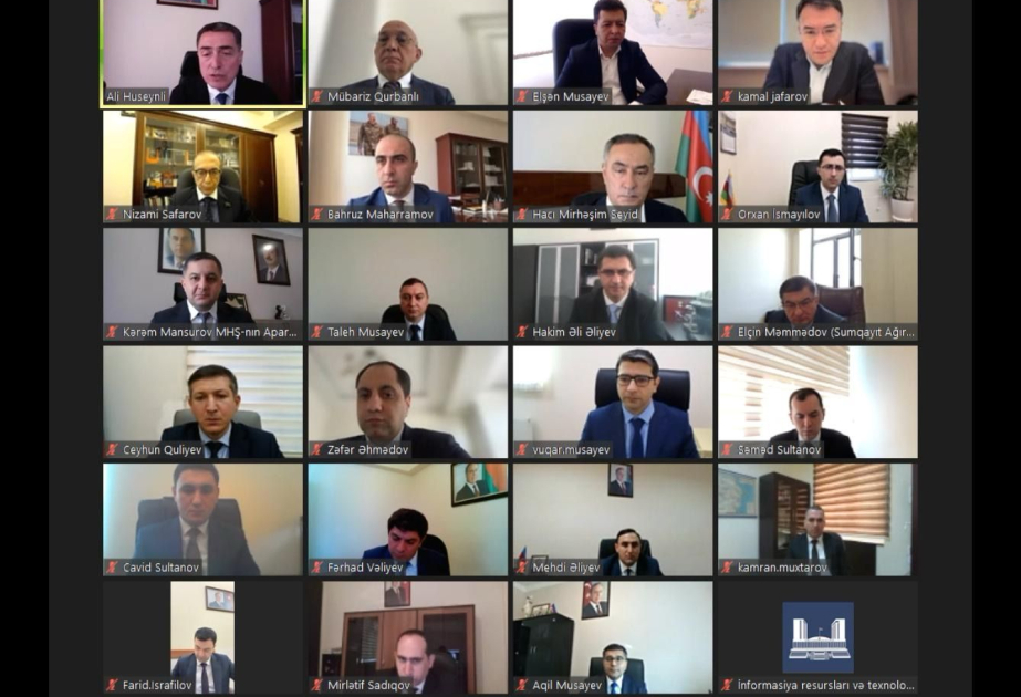 Hüquq siyasəti və dövlət quruculuğu komitəsinin onlayn iclası keçirilib
