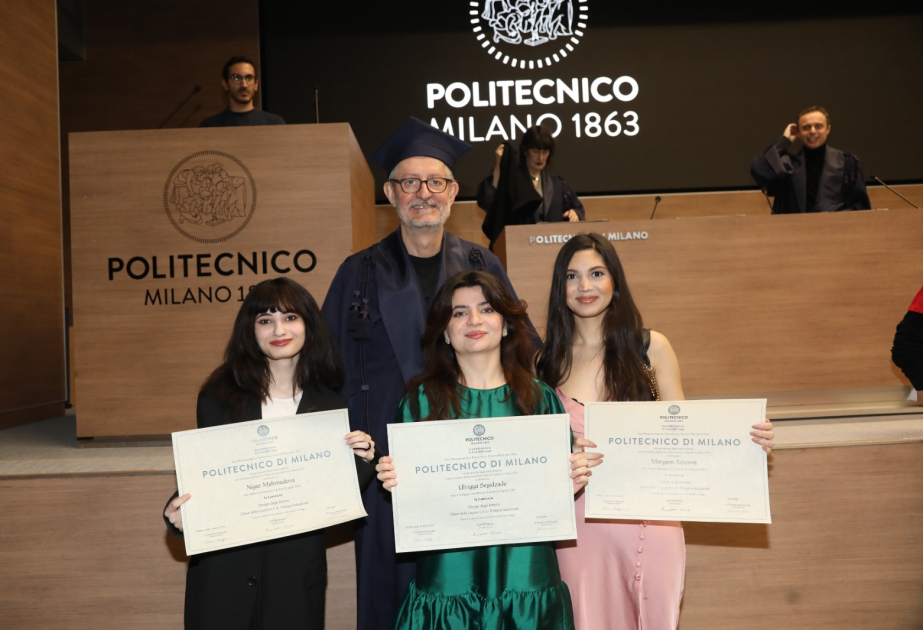AzMİU və Milan Politexnik Universiteti arasında ikili diplom proqramının ilk üç tələbəsi məzun olub
