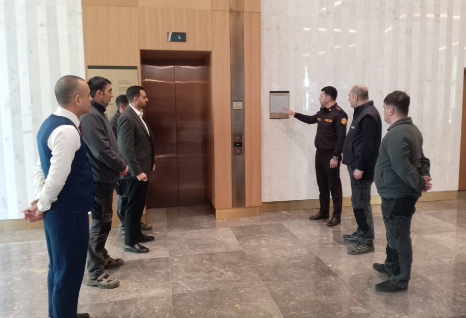 Şuşa və Ağdamda hotel işçiləri yanğın təhlükəsizliyi qaydaları barədə məlumatlandırılıb