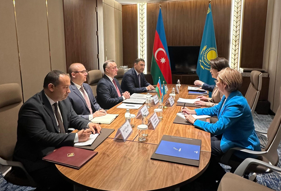 Səhiyyə naziri Astanada bir sıra görüşlər keçirib
