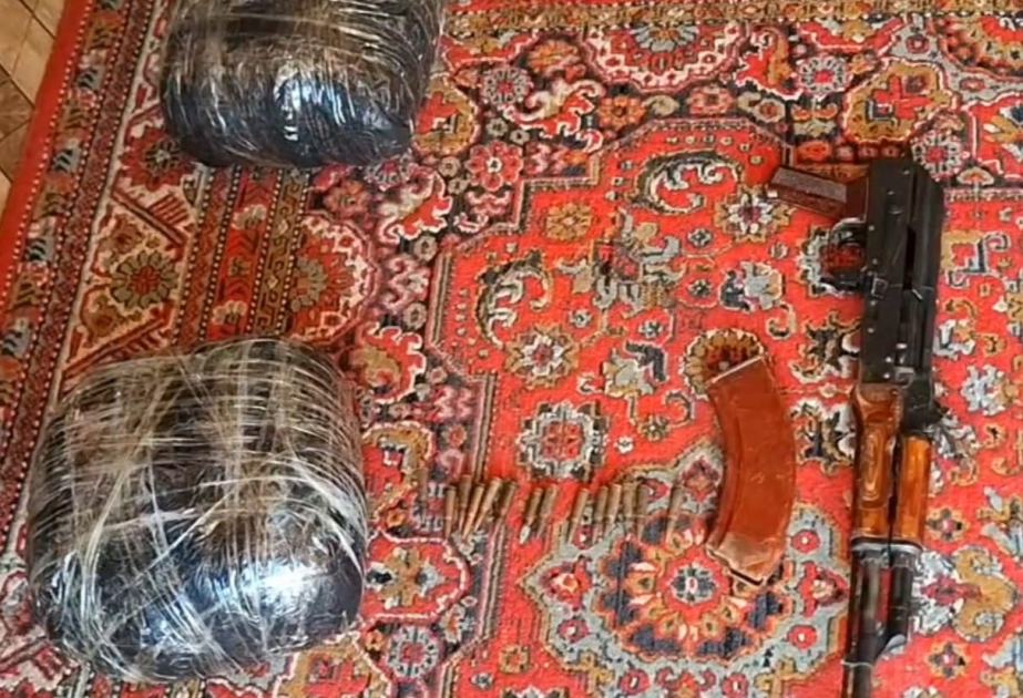 Lənkəranda 4 kiloqram narkotik vasitə və silah-sursat aşkarlanıb
