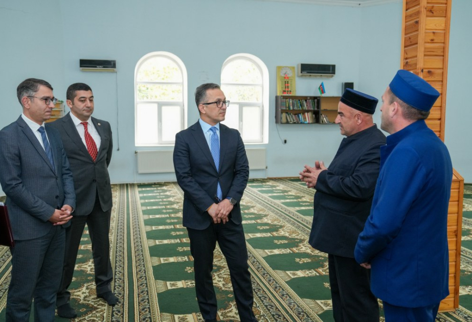 Dövlət komitəsinin sədri Zərdabda məscidlərin fəaliyyəti ilə tanış olub