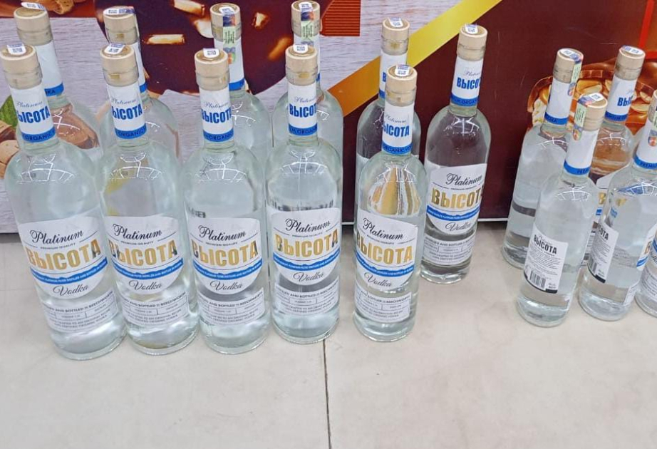 Salyanda marketdə saxta spirtli içkilər aşkarlanıb