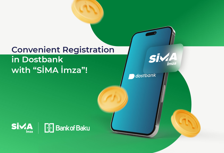 "SİMA İmza" integrated into "Dostbank" mobile application