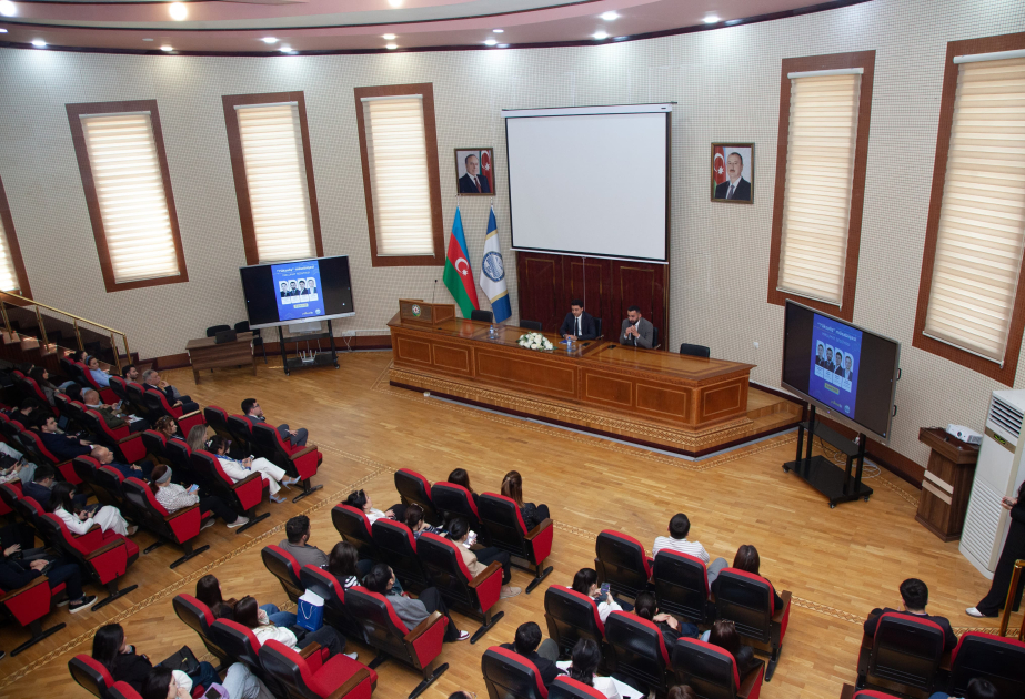 BDU-da “Yüksəliş” müsabiqəsinin qalibləri ilə görüş keçirilib