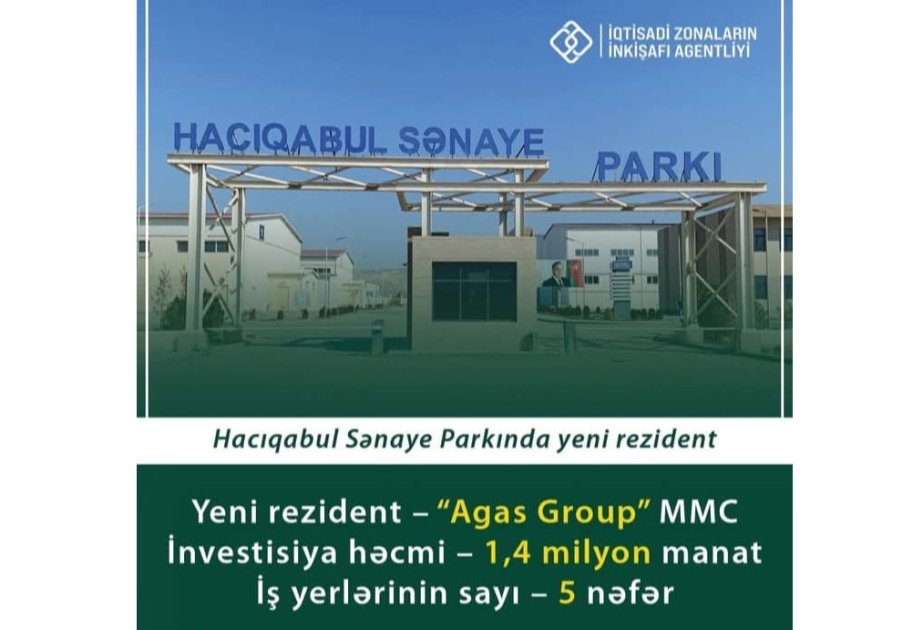 Hacıqabul Sənaye Parkında Günəş Elektrik Stansiyası qurulacaq