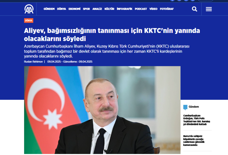 Prezident İlham Əliyevin “Yeni dünya nizamına doğru” mövzusunda beynəlxalq forumda çıxışı dünya mediasının diqqət mərkəzində olub