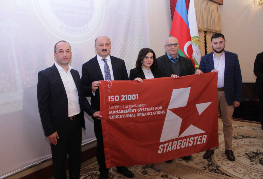 ADAU növbəti dəfə ISO 21001:2018 beynəlxalq standartına layiq görülüb