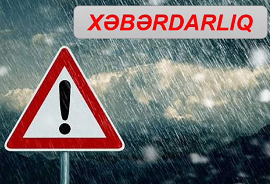 Xəbərdarlıq: Aprelin 15-də hava şəraiti daha da kəskinləşəcək