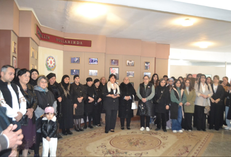 Mingəçevirdə şəhidin yaradıcılığına həsr olunan sərgi açılıb