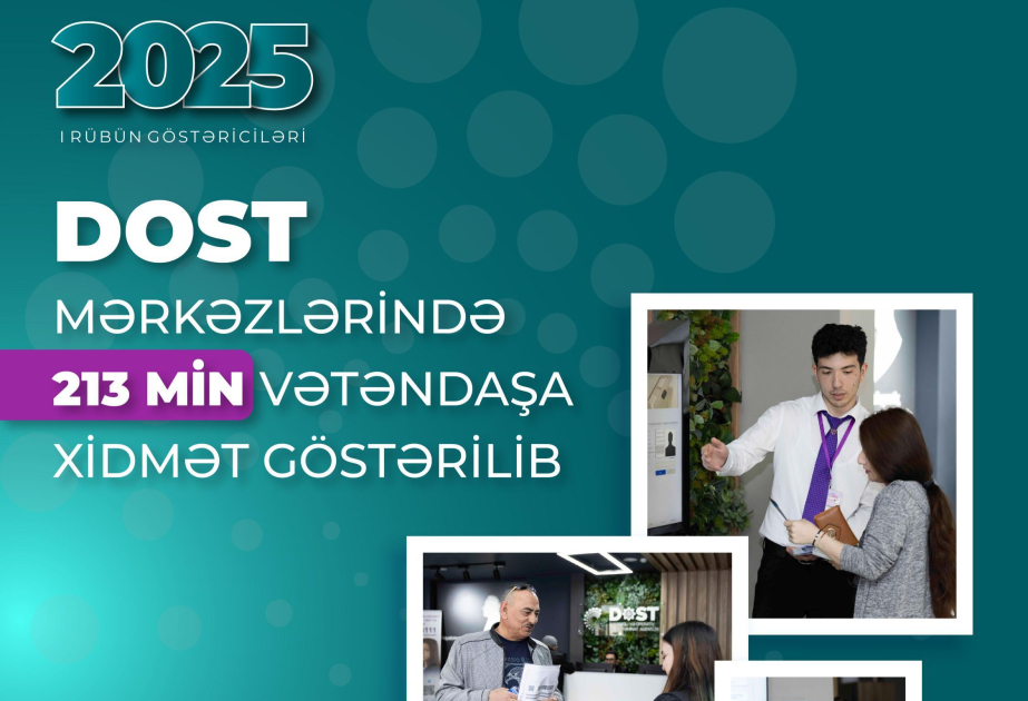 DOST mərkəzlərində 213 min vətəndaşa xidmət göstərilib