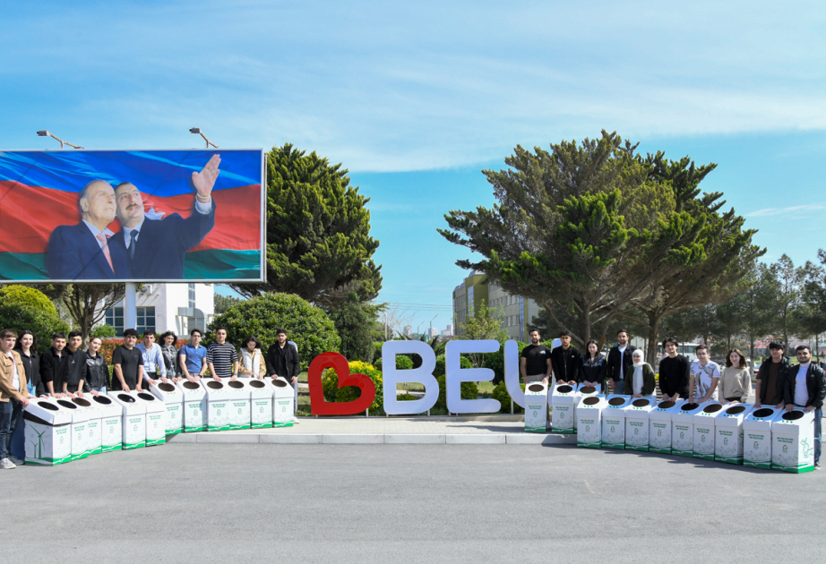 BMU-da “Eco Hub” layihəsi çərçivəsində çeşidləmə qutuları yerləşdirilib