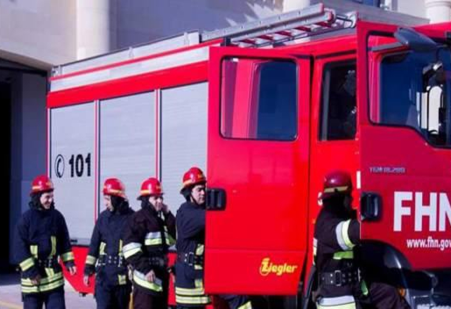 Xətai rayonunda çoxmərtəbəli yaşayış binasında yanğın baş verib
