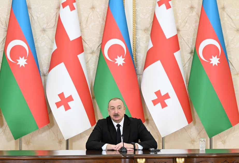Le président Ilham Aliyev : Les projets réalisés conjointement par la Géorgie et l'Azerbaïdjan revêtent une grande importance pour une région plus vaste