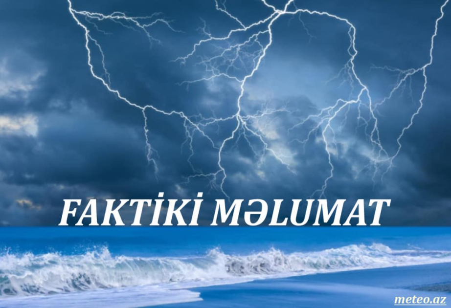 Ölkənin əksər rayonlarında leysan xarakterli intensiv, şimal və şərq rayonlarında isə güclü yağış müşahidə olunur – FAKTİKİ HAVA