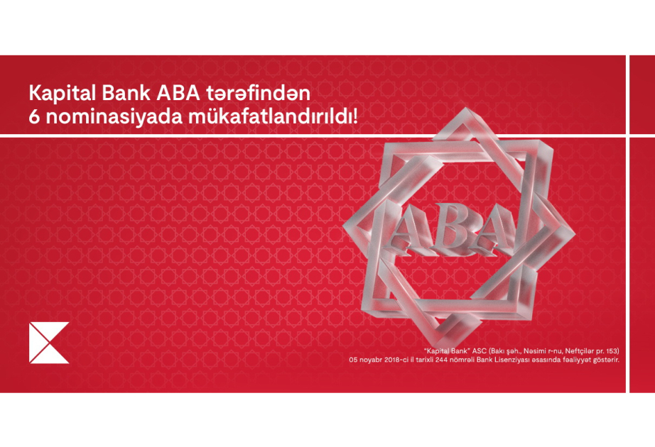 ®  Kapital Bank honored in 6 nominations