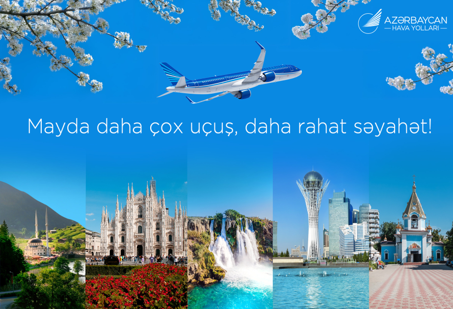 AZAL increases flight frequencies on several routes in May