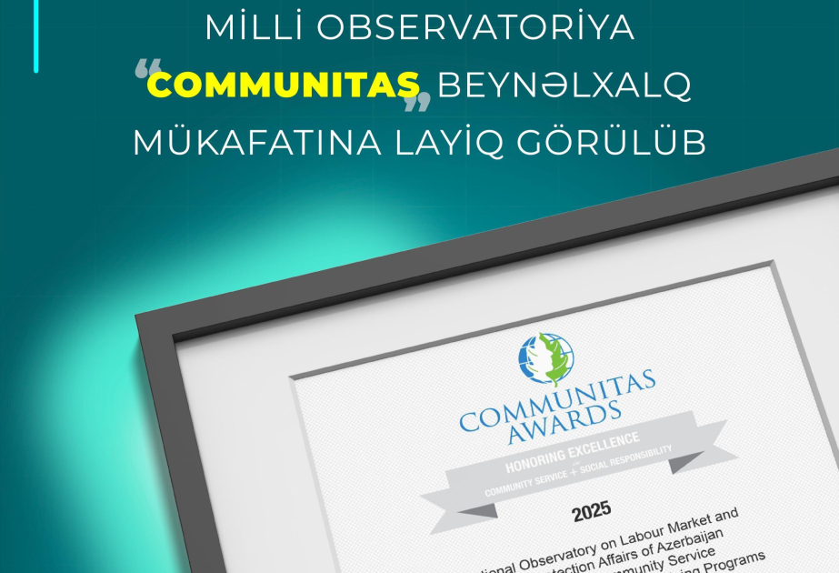 Milli Observatoriya beynəlxalq mükafata layiq görülüb