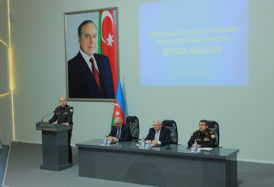 Yanğına qarşı qabaqlayıcı tədbirlərin səmərəliliyi artırılır - Şəkidə regional müşavirə