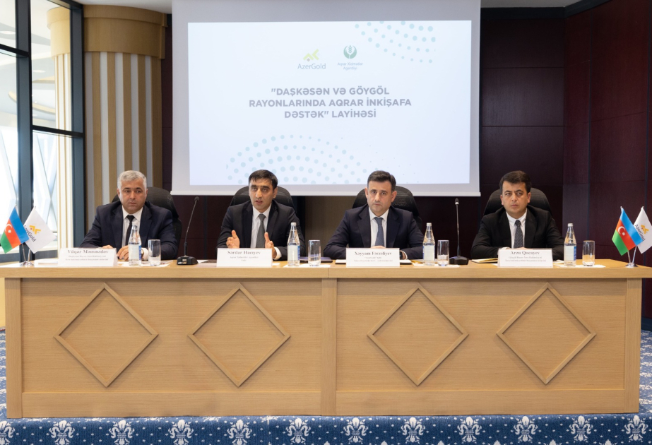 Daşkəsən və Göygöl rayonlarında aqrar inkişafa dəstək layihəsinin icrasına başlanılıb