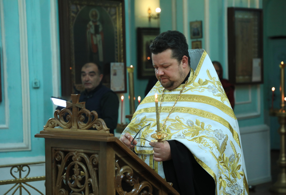 В Русской православной церкви Александра Невского в Гяндже отметили Пасху