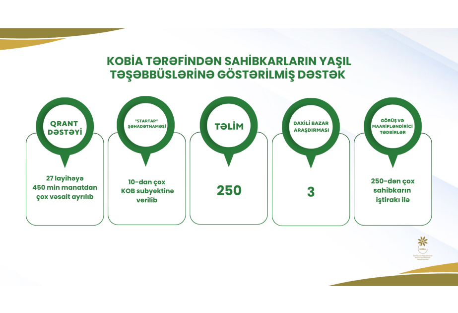 Sahibkarların “yaşıl layihə”lərinin maliyyələşdirilməsinə dəstək üçün 450 min manat həcmində qrant ayrılıb