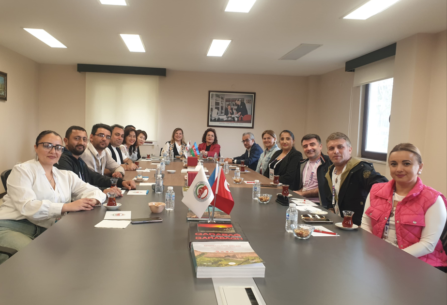Azərbaycan Kukla Teatrının təmsilçiləri Türkiyədə Aygün Attarla görüşüb