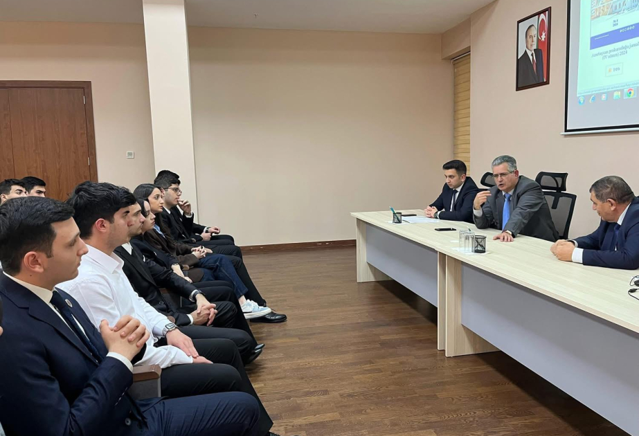 Tələbələr süni intellekt texnologiyalarının prokurorluq orqanlarında tətbiqi barədə məlumatlandırılıb