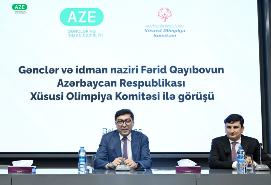 Azərbaycan İdman Akademiyasında Xüsusi Olimpiya Komitəsinin nümayəndələri ilə görüş olub