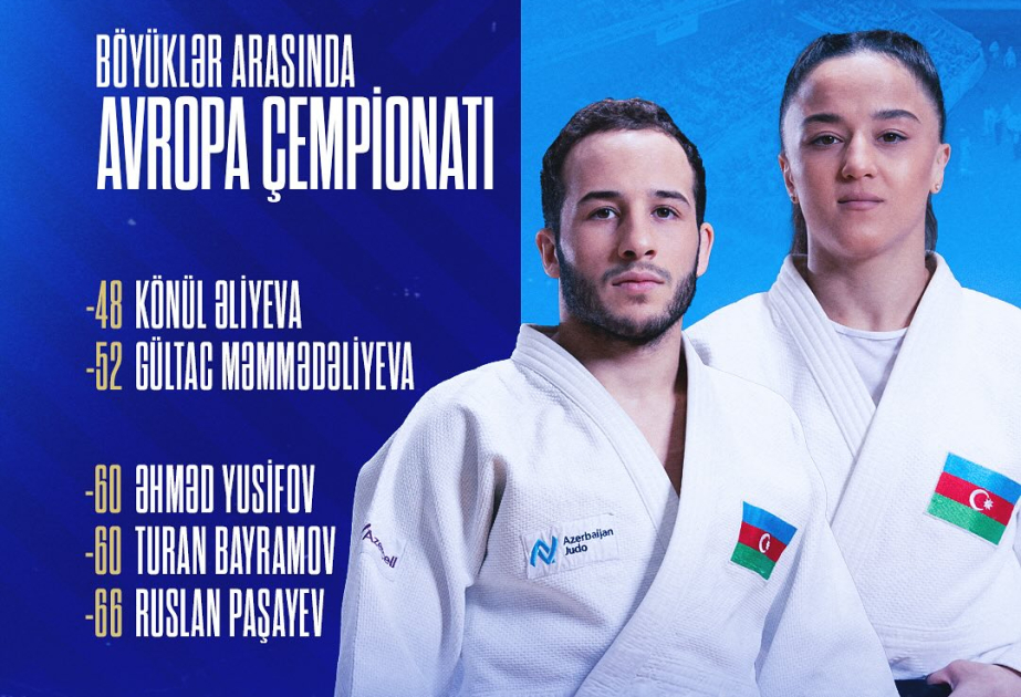 Azərbaycanın 5 cüdoçusu Avropa çempionatında mübarizəyə başlayır