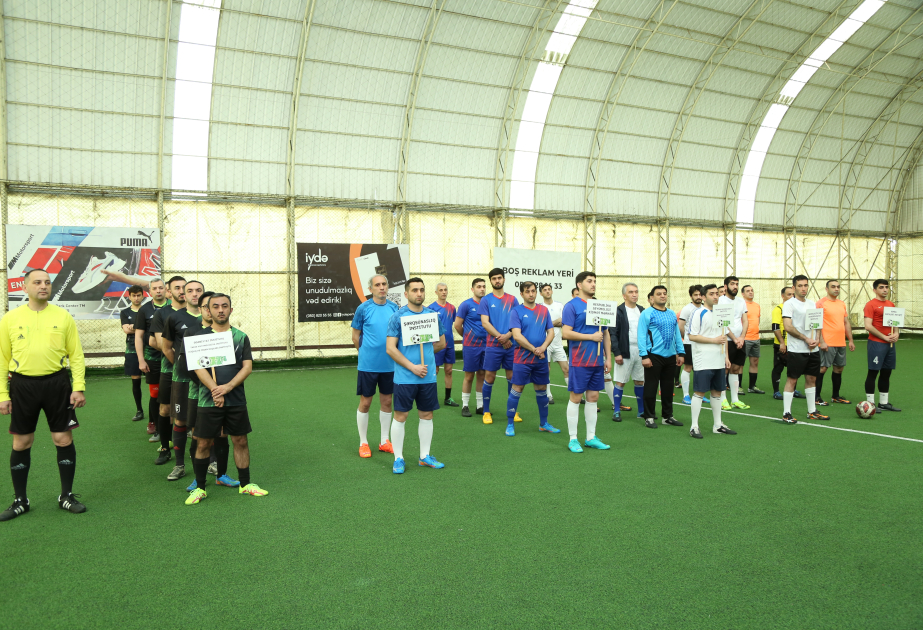 AMEA-da minifutbol turnirinin açılışı olub