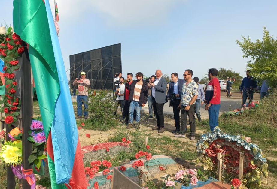 International travelers visit Aghdam city